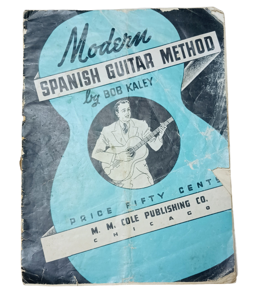 Vintage 1938 Modern Spanish Guitar Method Instruction Collectible Song Book